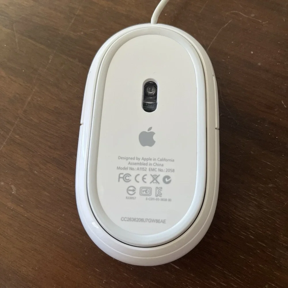 Apple A1152 Mighty Mouse ✅ Original Wired USB for Mac, Windows, Linux – Tested
